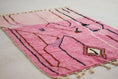 Load image into Gallery viewer, Pink 8x5 Boujad Rug – multi color rug, moroccan berber rug, Handmade Wool Rug