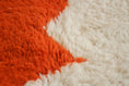 Load image into Gallery viewer, Orange Moroccan Beni Ourain Rug – boho area rug, moroccan shag rug, Handmade Wool Rug