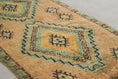 Load image into Gallery viewer, Vintage Moroccan Rug – Handmade Wool Berber rug, 4x9 ft – Peach beni mguild rug
