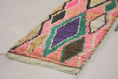 Load image into Gallery viewer, Pink 10x2 Moroccan Runner Rug – wool runner rug, runner rug, Handmade Wool Rug