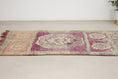 Load image into Gallery viewer, Vintage Moroccan Rug – Handmade Wool Berber rug, 4x7 ft – Purple beni mguild rug
