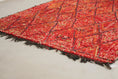 Load image into Gallery viewer, Vintage Moroccan Rug – Handmade Wool Berber rug, 7x10 ft – Red beni mguild rug