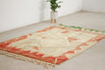 Load image into Gallery viewer, Red 8x5 Moroccan Colorful Rug – boho rug, boujad rugs morocco, Handmade Wool Rug