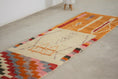 Load image into Gallery viewer, Orange 9.5x2 Moroccan Runner Rug – runner rug carpet, berber runner rug, Handmade Wool Rug