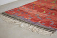 Load image into Gallery viewer, Red 8x5 Boujad Rug – colorful area rug, boho area rug, Handmade Wool Rug
