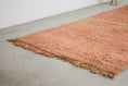Load image into Gallery viewer, Vintage Moroccan Rug – Handmade Wool Berber rug, 5.5x11 ft – Pink beni mguild rug