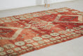 Load image into Gallery viewer, Vintage Moroccan Rug – Handmade Wool Berber rug, 6x11 ft – Red beni mguild rug