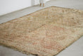 Load image into Gallery viewer, Vintage Moroccan Rug – Handmade Wool Berber rug, 6x11 ft – Peach beni mguild rug