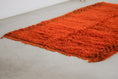 Load image into Gallery viewer, Vintage Moroccan Rug – Handmade Wool Berber rug, 5.5x10 ft – Orange beni mguild rug