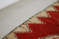 Load image into Gallery viewer, Vintage Moroccan Rug – Handmade Wool Berber rug, 5x11 ft – Red beni mguild rug