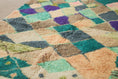 Load image into Gallery viewer, Green 8x5 Berber Rug – moroccan tribal rug, colorful rug, Handmade Wool Rug