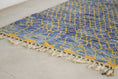 Load image into Gallery viewer, Blue 8x5 Berber Rug – boujaad rug, berber wool rug, Handmade Wool Rug