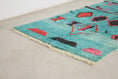 Load image into Gallery viewer, Turquoise 8x5 Moroccan Colorful Rug – area rugs boho, berber area rugs, Handmade Wool Rug