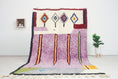 Load image into Gallery viewer, Purple 8x5 Berber Rug – moroccan tribal rug, boho style rug, Handmade Wool Rug