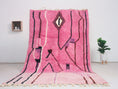 Load image into Gallery viewer, Pink 8x5 Boujad Rug – multi color rug, moroccan berber rug, Handmade Wool Rug