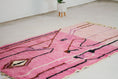Load image into Gallery viewer, Pink 8x5 Boujad Rug – multi color rug, moroccan berber rug, Handmade Wool Rug