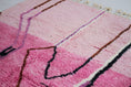 Load image into Gallery viewer, Pink 8x5 Boujad Rug – multi color rug, moroccan berber rug, Handmade Wool Rug