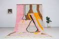 Load image into Gallery viewer, Pink 8x5 Moroccan Colorful Rug – contemporary moroccan rugs, moroccan berber rugs, Handmade Wool Rug