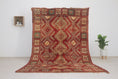 Load image into Gallery viewer, Vintage Moroccan Rug – Handmade Wool Berber rug, 5x8 ft – Red beni mguild rug