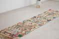 Load image into Gallery viewer, Multicolored 10x2 Berber Runner Rug – boho runner rug, moroccan carpet runner, Handmade Wool Rug