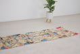 Load image into Gallery viewer, Multicolored 10x2 Berber Runner Rug – boho runner rug, moroccan carpet runner, Handmade Wool Rug