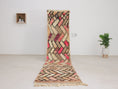 Load image into Gallery viewer, Multicolored 10x2 Berber Runner Rug – wool runner rugs, moroccan runner, Handmade Wool Rug