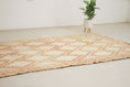 Load image into Gallery viewer, Vintage Moroccan Rug – Handmade Wool Berber rug, 6x13 ft – White beni mguild rug