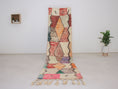 Load image into Gallery viewer, Red 9.5x2 Boujad Runner Rug – handmade runner rug, wool runner rugs, Handmade Wool Rug