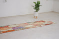 Load image into Gallery viewer, Red 9.5x2 Boujad Runner Rug – handmade runner rug, wool runner rugs, Handmade Wool Rug