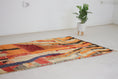 Load image into Gallery viewer, Orange 8x5 Boujad Rug – colorful area rug, area rugs boho, Handmade Wool Rug