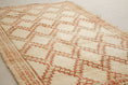 Load image into Gallery viewer, Vintage Moroccan Rug – Handmade Wool Berber rug, 6x13 ft – White beni mguild rug