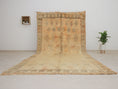 Load image into Gallery viewer, Large Vintage Moroccan Rug – Handmade Wool Berber rug, 6x12 ft – Yellow beni mguild rug