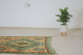 Load image into Gallery viewer, Vintage Moroccan Rug – Handmade Wool Berber rug, 4x9 ft – Peach beni mguild rug