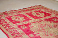 Load image into Gallery viewer, Vintage Moroccan Rug – Handmade Wool Berber rug, 7x12 ft – Pink beni mguild rug