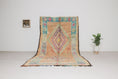 Load image into Gallery viewer, Vintage Moroccan Rug – Handmade Wool Berber rug, 5x11 ft – Pink beni mguild rug