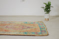 Load image into Gallery viewer, Vintage Moroccan Rug – Handmade Wool Berber rug, 5x11 ft – Pink beni mguild rug