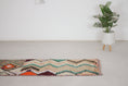 Load image into Gallery viewer, Multicolored 9.5x2 Berber Runner Rug – kitchen runner rugs, Handmade Wool Rug