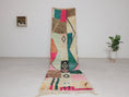 Load image into Gallery viewer, Multicolored 10x2 Boujad Runner Rug – boho runner rug, wool runner rugs, Handmade Wool Rug