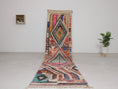 Load image into Gallery viewer, Multicolored 10x2 Berber Runner Rug – runner rug, moroccan runner rug, Handmade Wool Rug