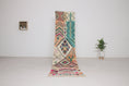 Load image into Gallery viewer, Multicolored 9.5x2 Moroccan Runner Rug – hallway runner rug, wool runner rug, Handmade Wool Rug
