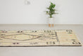 Load image into Gallery viewer, Vintage Moroccan Rug – Handmade Wool Berber rug, 5x11 ft – Yellow beni mguild rug