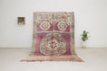 Load image into Gallery viewer, Vintage Moroccan Rug – Handmade Wool Berber rug, 4x7 ft – Purple beni mguild rug