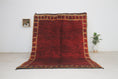 Load image into Gallery viewer, Vintage Moroccan Rug – Handmade Wool Berber rug, 5x8 ft – Red beni mguild rug