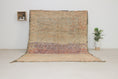 Load image into Gallery viewer, Vintage Moroccan Rug – Handmade Wool Berber rug, 6x9 ft – Peach beni mguild rug