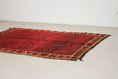 Load image into Gallery viewer, Vintage Moroccan Rug – Handmade Wool Berber rug, 5x8 ft – Red beni mguild rug
