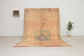 Load image into Gallery viewer, Vintage Moroccan Rug – Handmade Wool Berber rug, 5x8 ft – Peach beni mguild rug