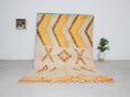 Load image into Gallery viewer, Orange 8x5 Boujad Rug – boho rug, authentic moroccan rugs, Handmade Wool Rug