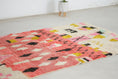 Load image into Gallery viewer, Pink 8x5 Boujad Rug – berber wool rug, handmade moroccan rugs, Handmade Wool Rug