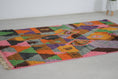 Load image into Gallery viewer, Orange 8x5 Boujad Rug – moroccan shag rug, berber wool rug, Handmade Wool Rug