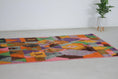 Load image into Gallery viewer, Orange 8x5 Boujad Rug – moroccan shag rug, berber wool rug, Handmade Wool Rug